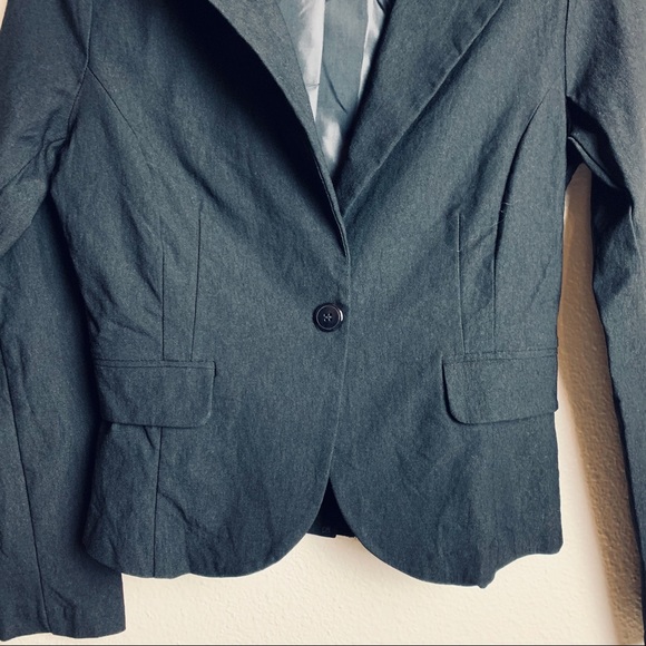 Papaya black stretch one-button Blazer Sz S/M juniors fitted business casual - Picture 7 of 16